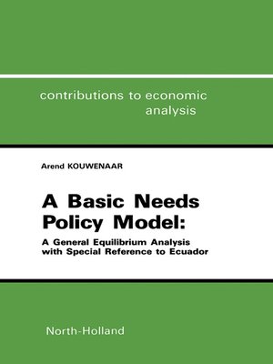 cover image of A Basic Needs Policy Model
